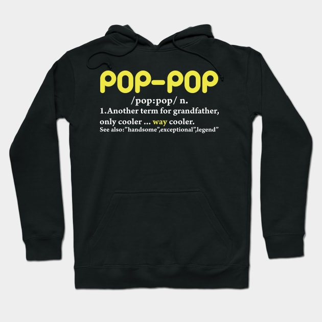 Pop Pop Gifts Grandpa Hoodie by zellaarts